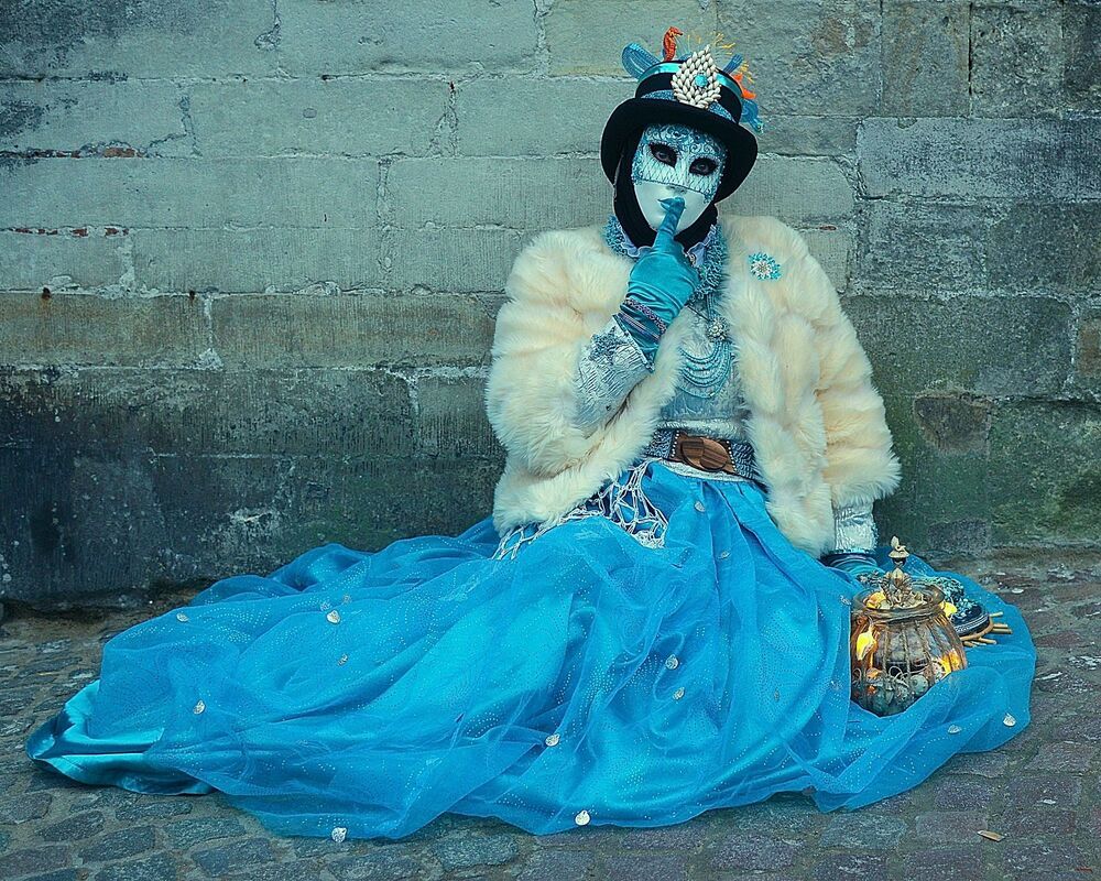 The costumes of Venice in Bruges(Belgium).