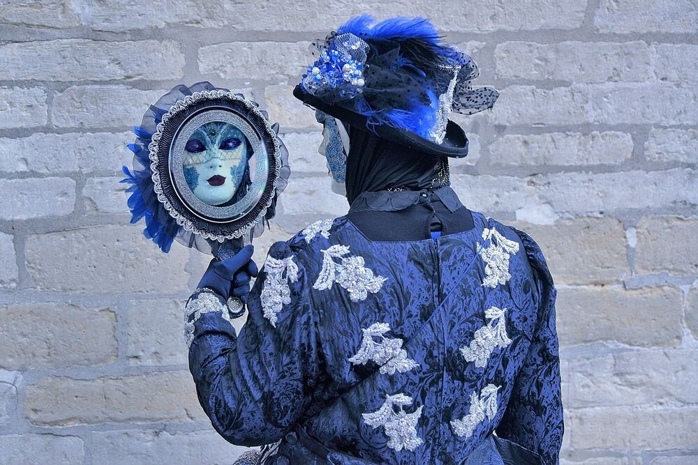 The costumes of Venice in Bruges(Belgium).