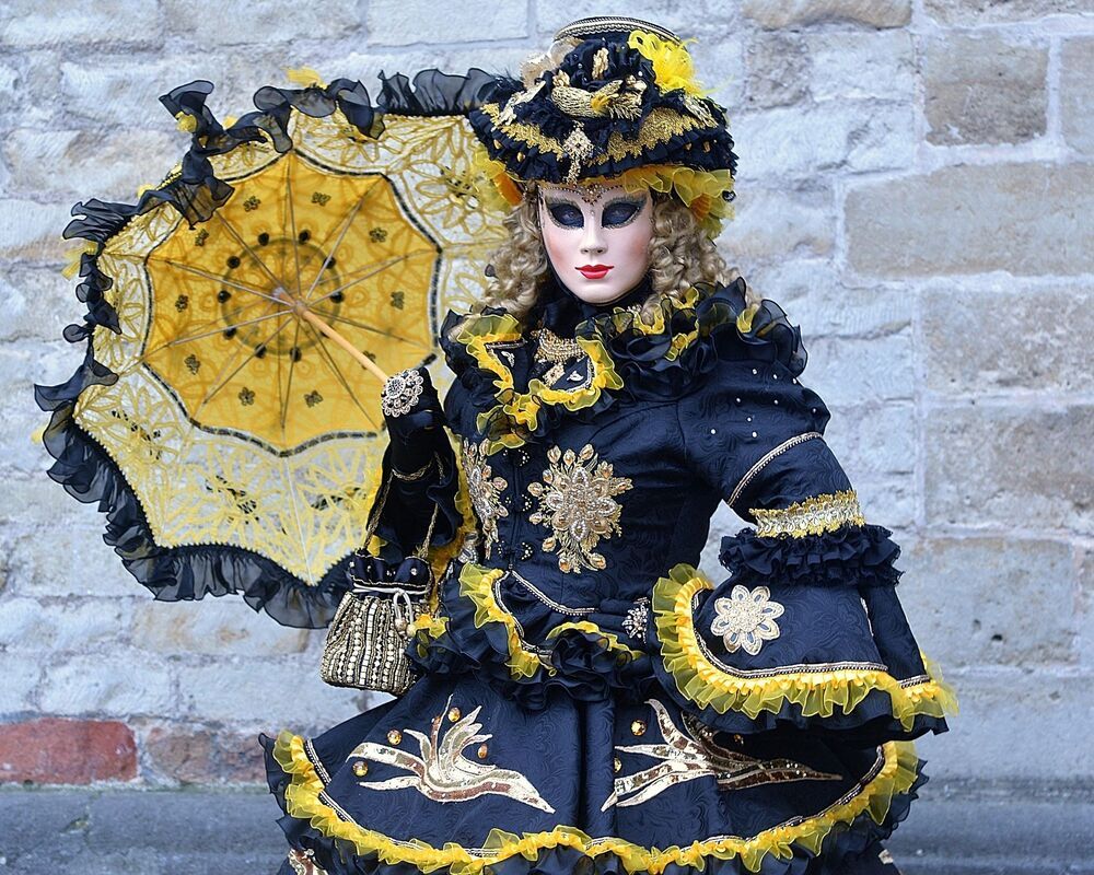 The costumes of Venice in Bruges(Belgium).