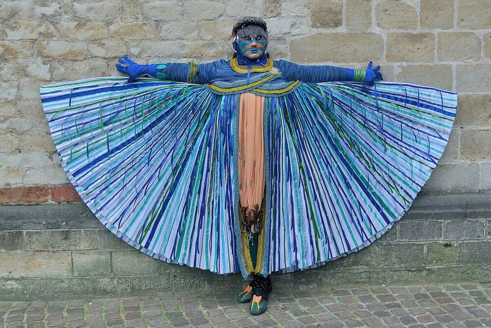 The costumes of Venice in Bruges(Belgium).