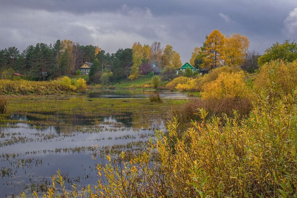 про золотую осень, русскую глубинку и оранжевый вечер