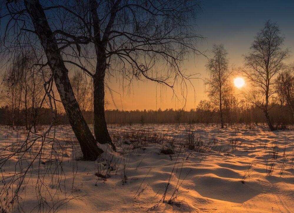 Тихий вечер медленно тает