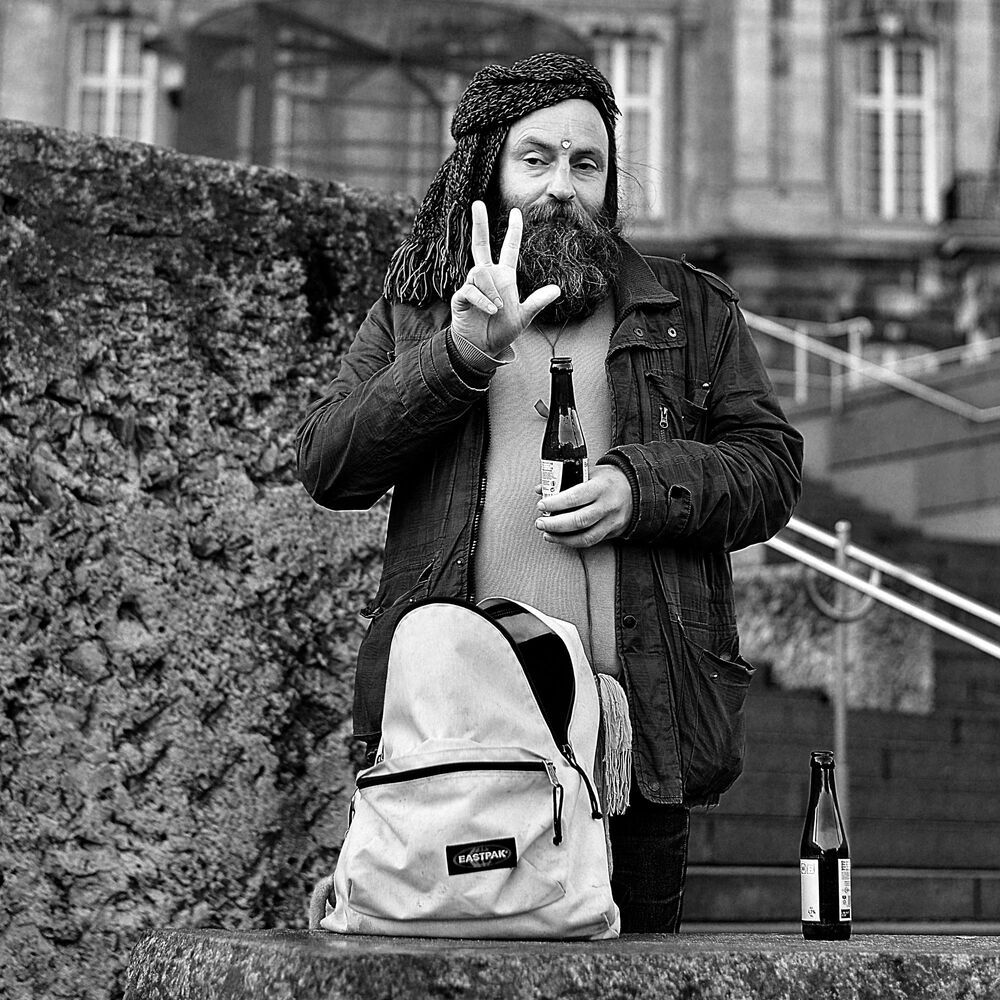 Portraits of people from the city La Louvi&egrave;re(Belgium).