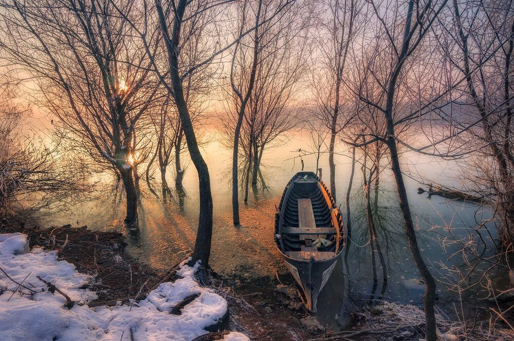 Sunset on the Danube