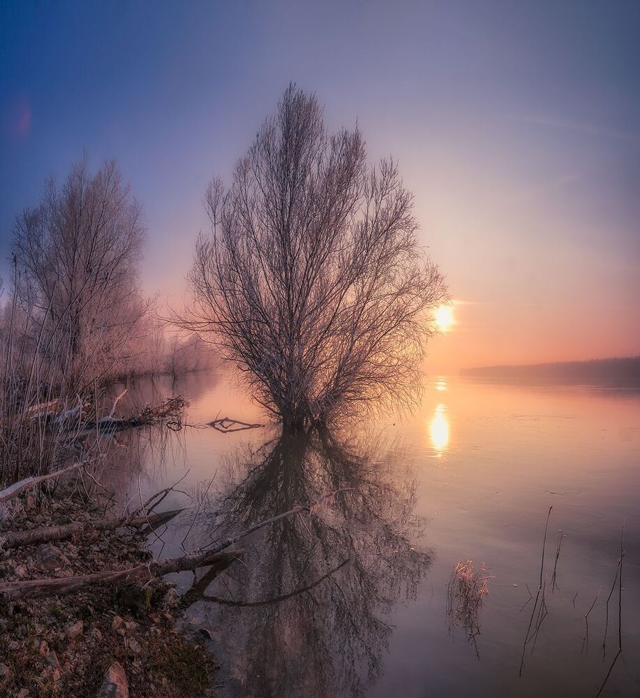 Sunset on the Danube