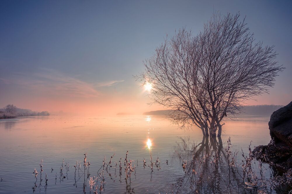 Sunset on the Danube