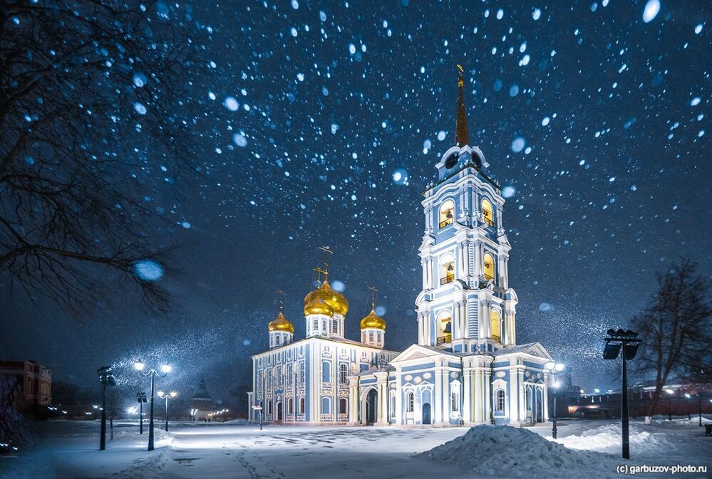 Снегопад в Тульском Кремле