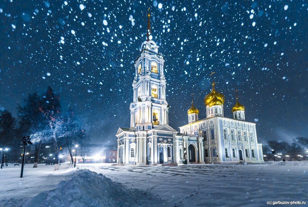 Снегопад в Тульском Кремле