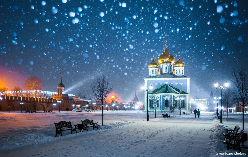 Снегопад в Тульском Кремле