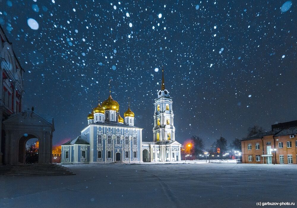 Снегопад в Тульском Кремле