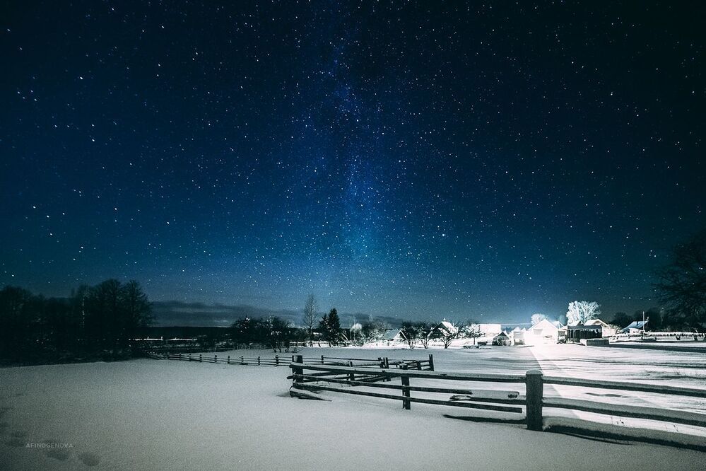 Ночь в деревне