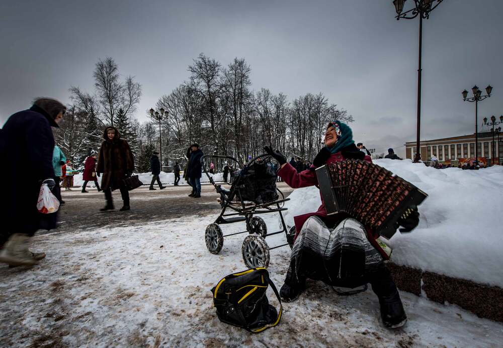 Масличные гулянья в Великом Новгороде.