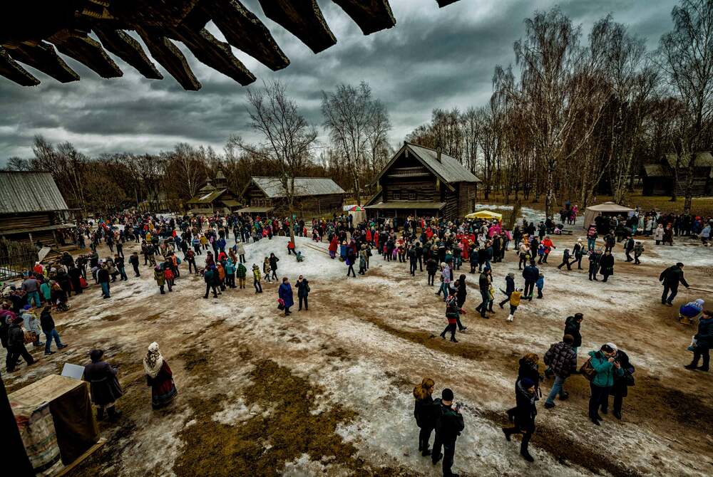 Масличные гулянья в Великом Новгороде.