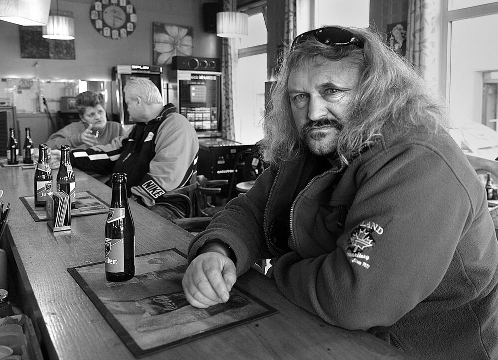 In the pubs of the port of Antwerp.