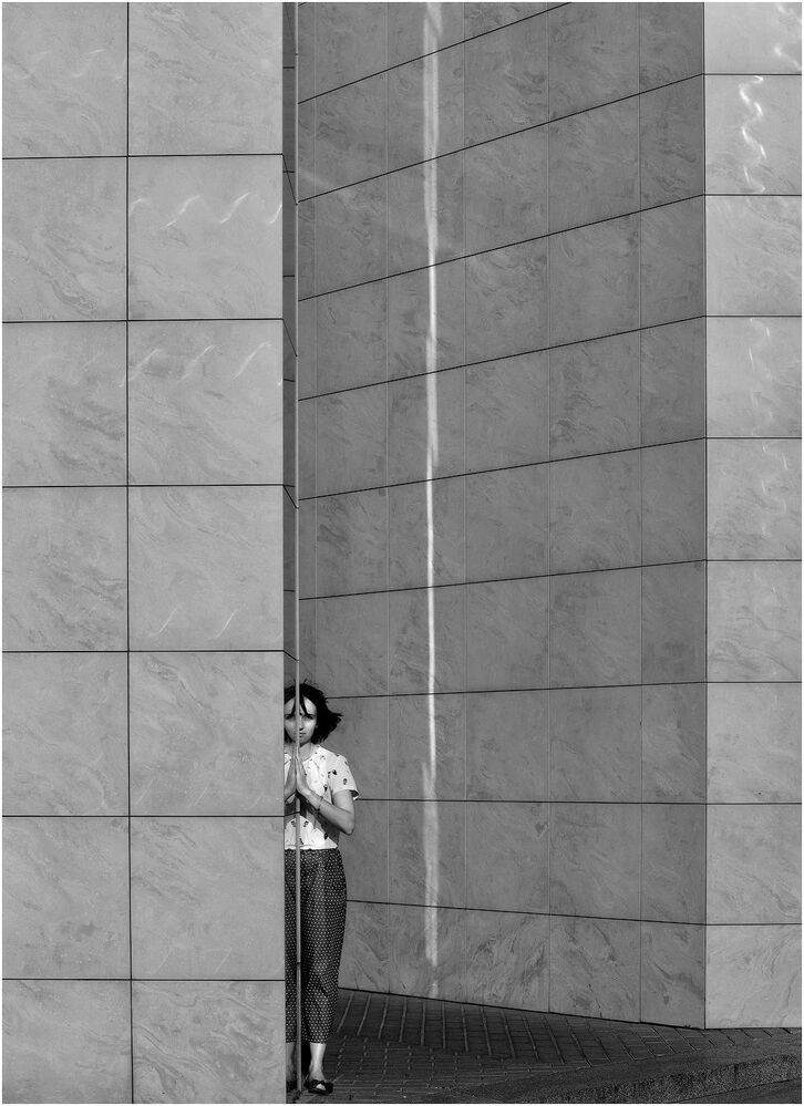 People of abstract city