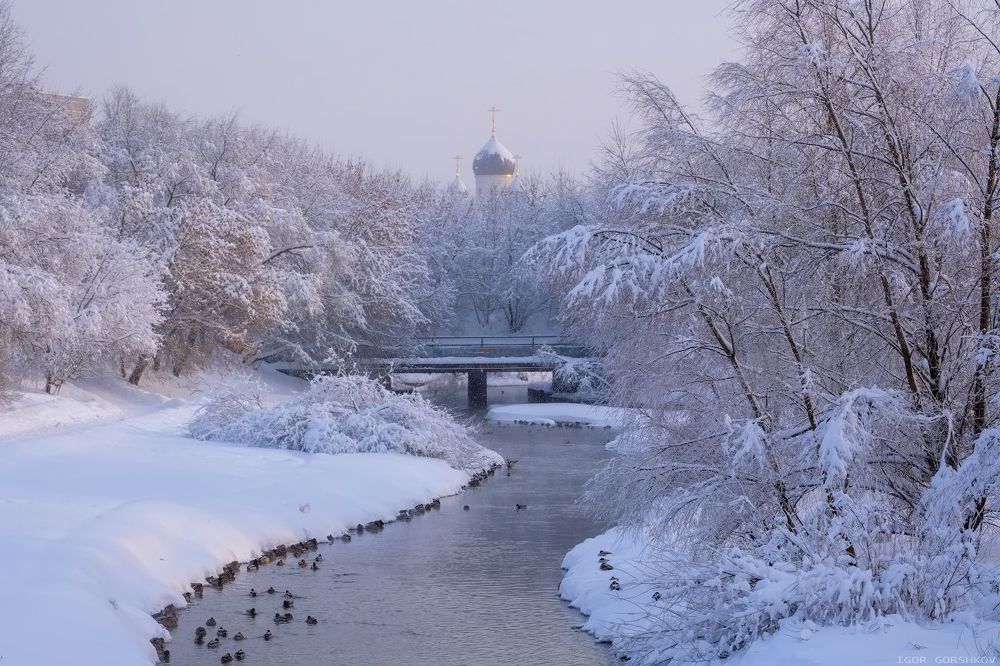 Купол храма Серафима Саровского в Раёве