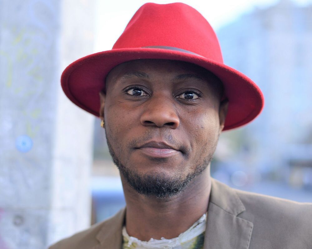 Street portraits in the black district of Brussels:The Matong&eacute;.