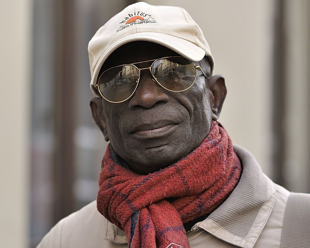 Street portraits in the black district of Brussels:The Matong&eacute;.