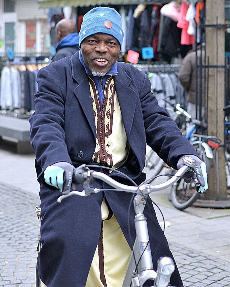 The colorful people of the African district of Antwerp(Belgium).