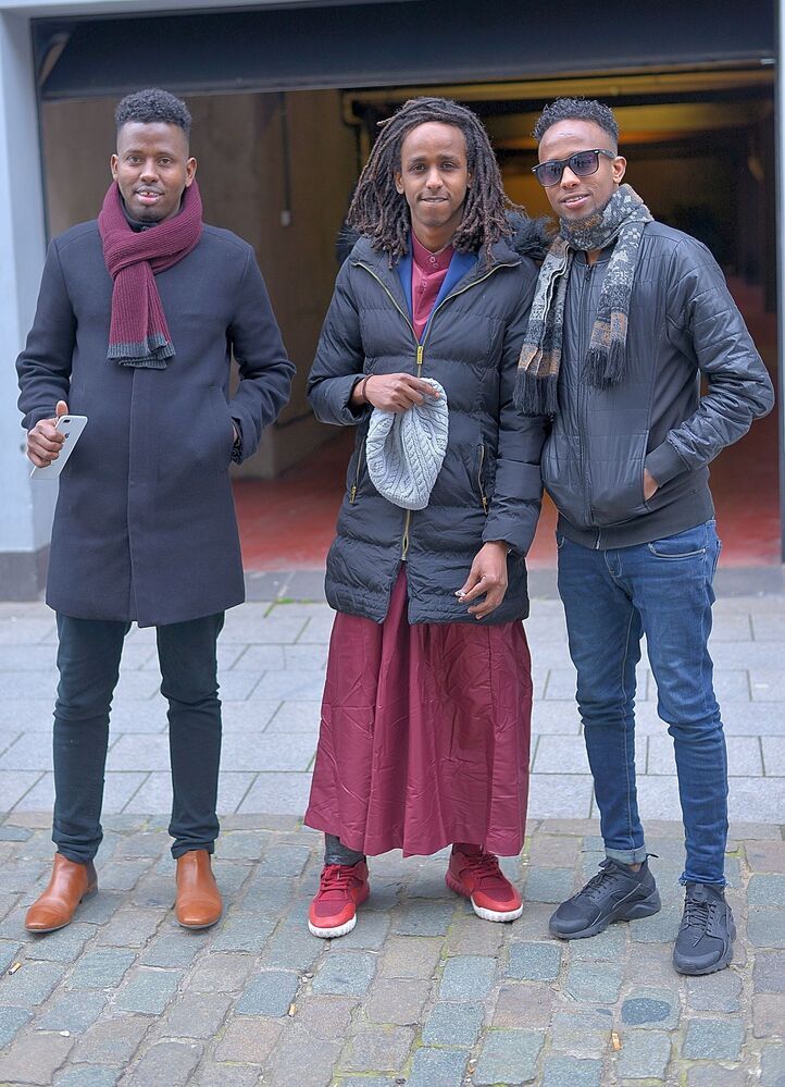 The colorful people of the African district of Antwerp(Belgium).