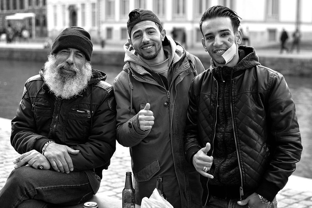 Portraits from people of the city Ghent (Belgium).
