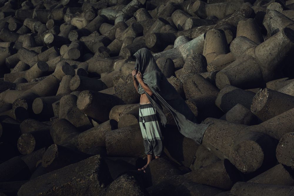 .among the stones.