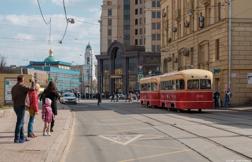 Парад трамваев в Москве