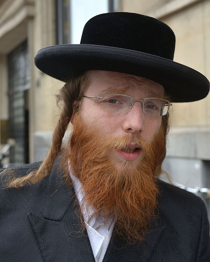 Streetportraits of Jews in Antwerp(Belgium).