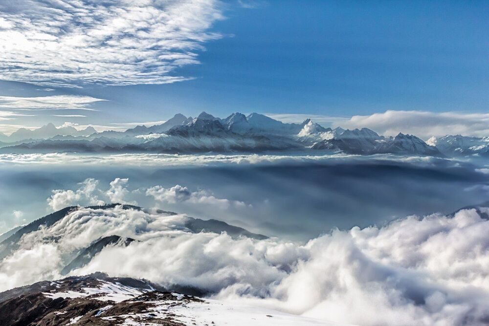 Mount Fitz Roy at sunrise, El Chalten. Patagonia. Argentina; Head in the Clouds. Langtang. Nepal; Golden music of the Garonne. Gateway Viguerie. Toulouse; Watercolor of rain. North Berwick. Scotland; Autumn in Los Glaciares National Park; White summer nig