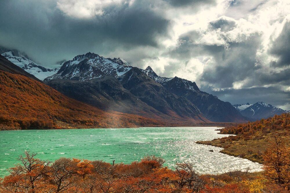 Mount Fitz Roy at sunrise, El Chalten. Patagonia. Argentina; Head in the Clouds. Langtang. Nepal; Golden music of the Garonne. Gateway Viguerie. Toulouse; Watercolor of rain. North Berwick. Scotland; Autumn in Los Glaciares National Park; White summer nig