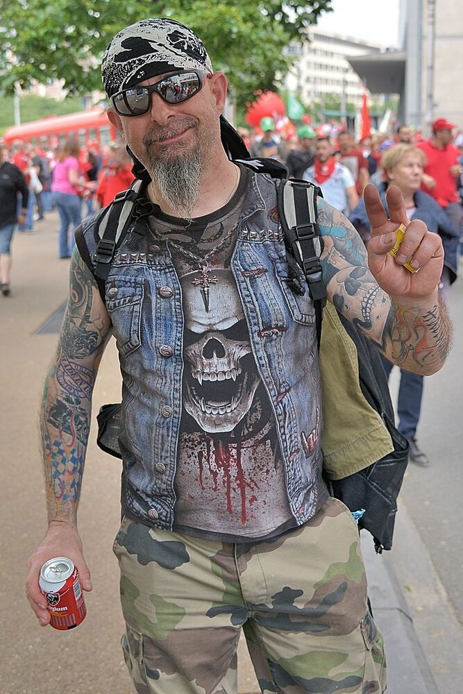 Portraits from the demonstration in Brussels.