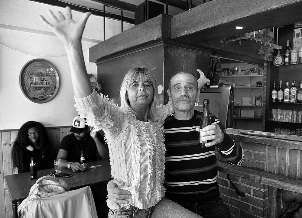 In the pubs of the port of Antwerp.