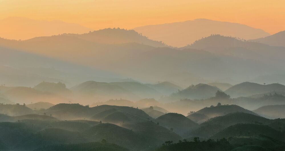 Sunrise on the city of Dalat