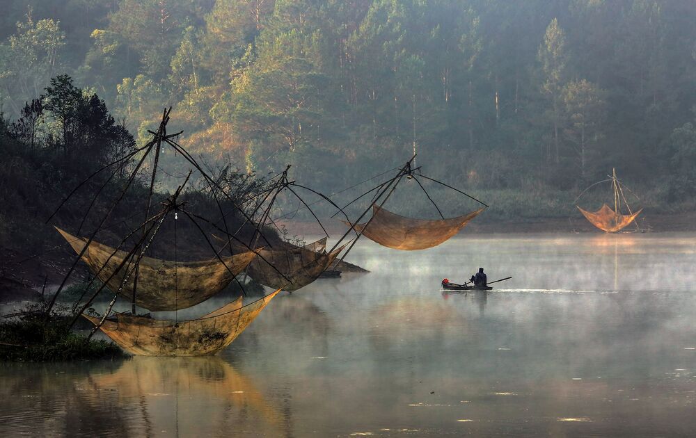 Sunrise on the city of Dalat