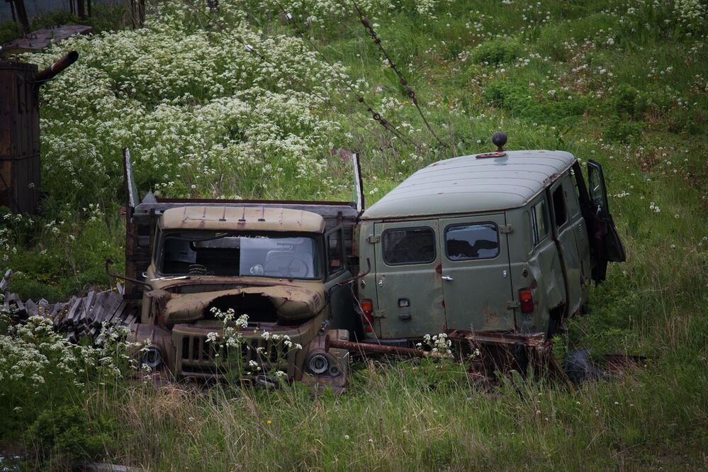 Заброшенная техника острова Аскольд