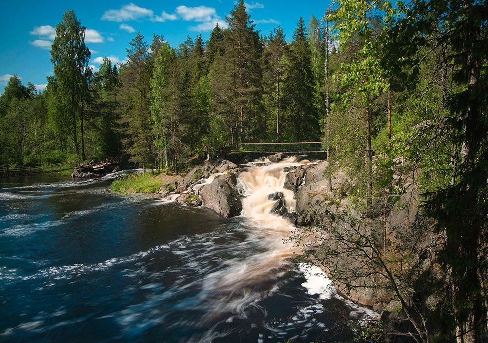 Водопад Ахвенкоски. Карелия.