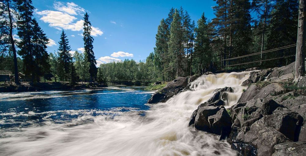 Водопад Ахвенкоски. Карелия.