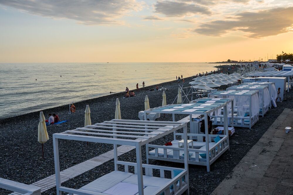 Вечер на море