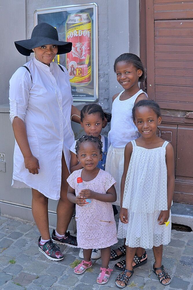 Portraits from people of the black district of the city of Li&egrave;ge(Belgium)