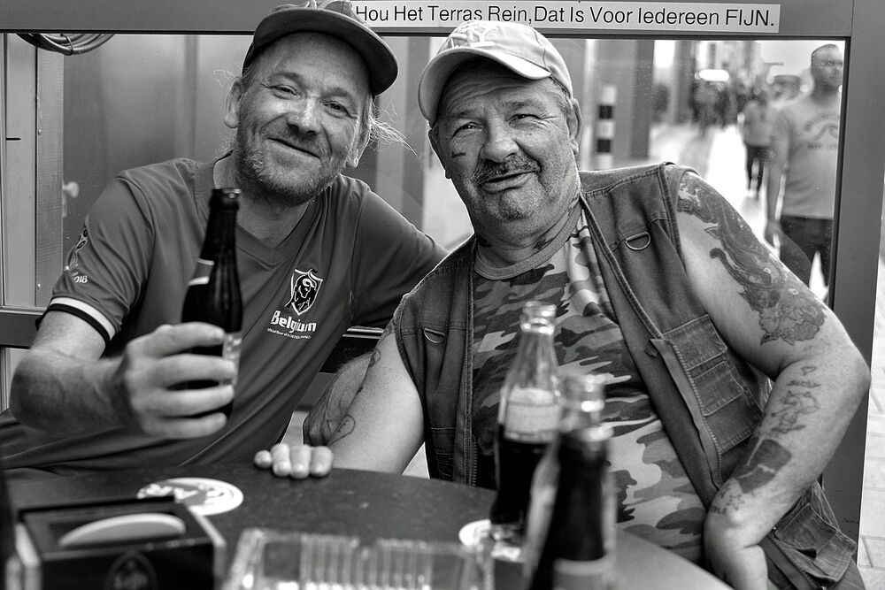 In the pubs of Antwerp.