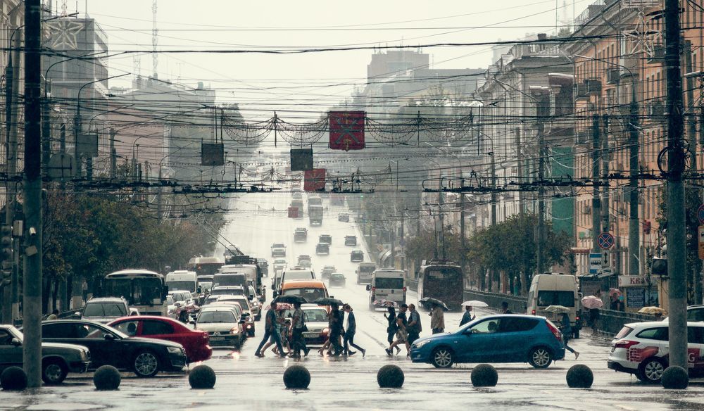 Дождь в городе