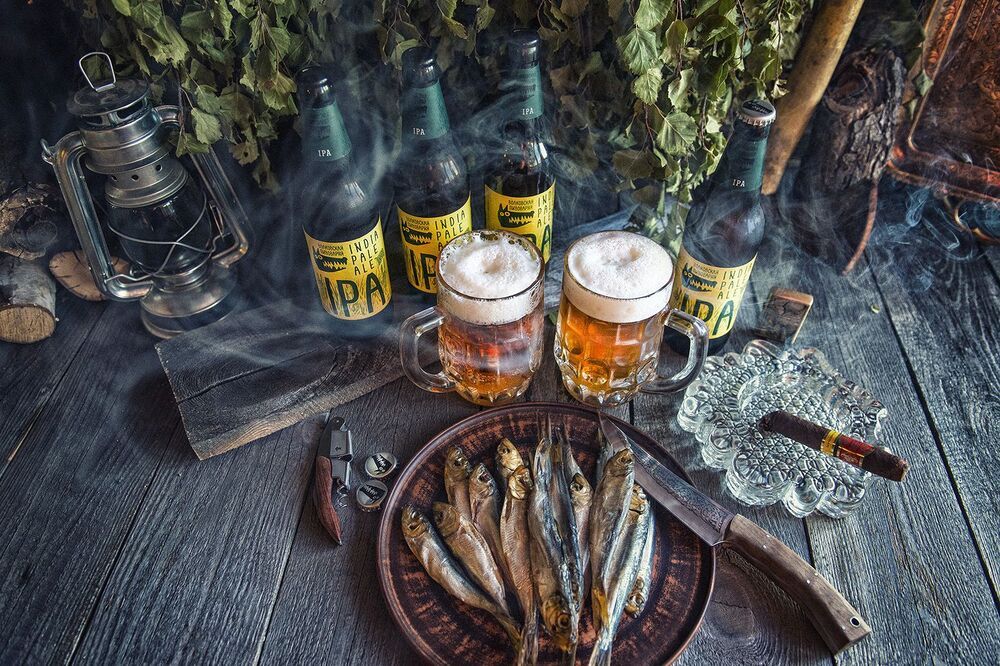 Спонтанный натюр о пиве )