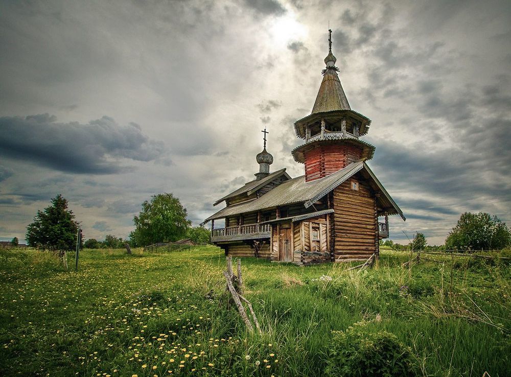 Кижское ожерелье. Часовня Петра и Павла. Деревня Насоновщина