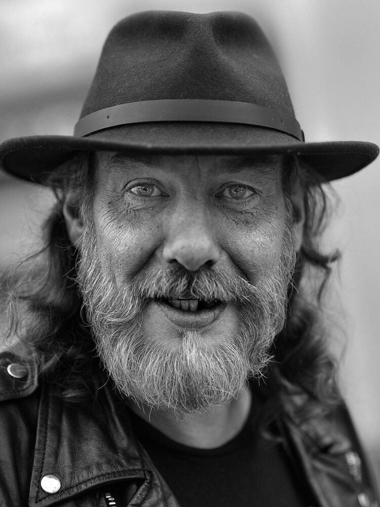 Portraits of homeless.