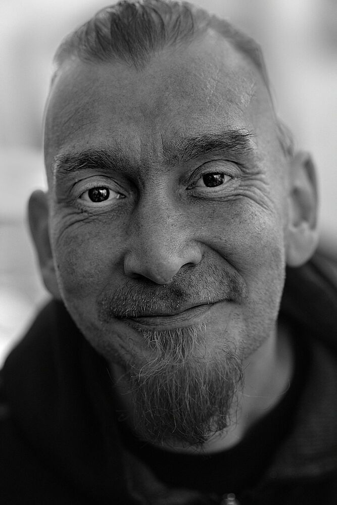 Portraits of homeless.