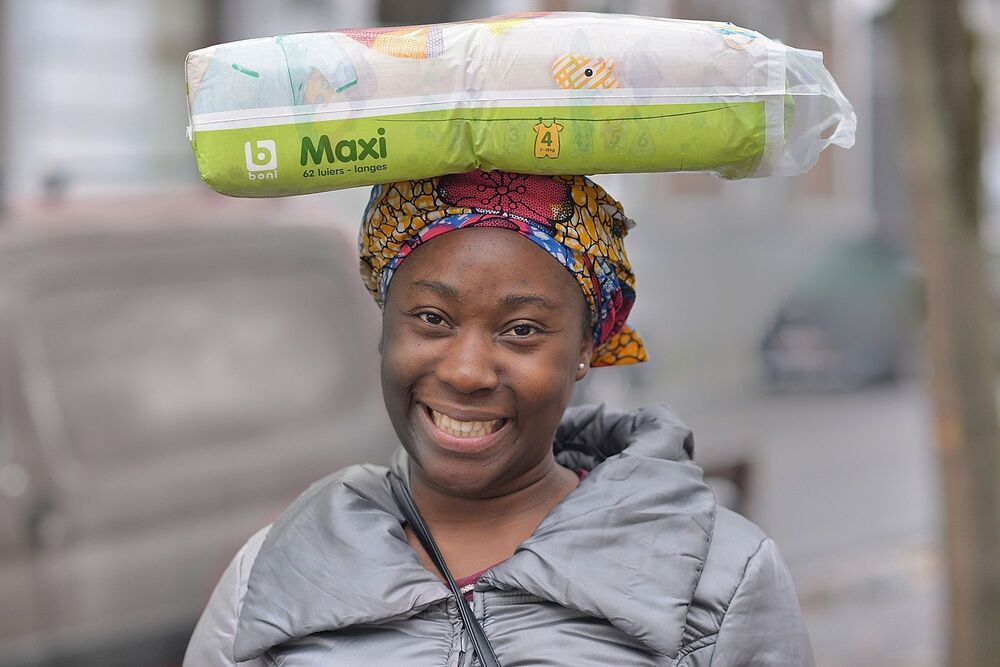Portraits of African womens in the city of Li&egrave;ge.