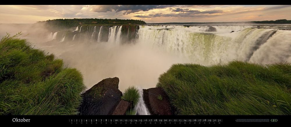 Garganta del Diablo (Devils Throat) Iguazu Falls, Argentina. November 2009. Panoramic.