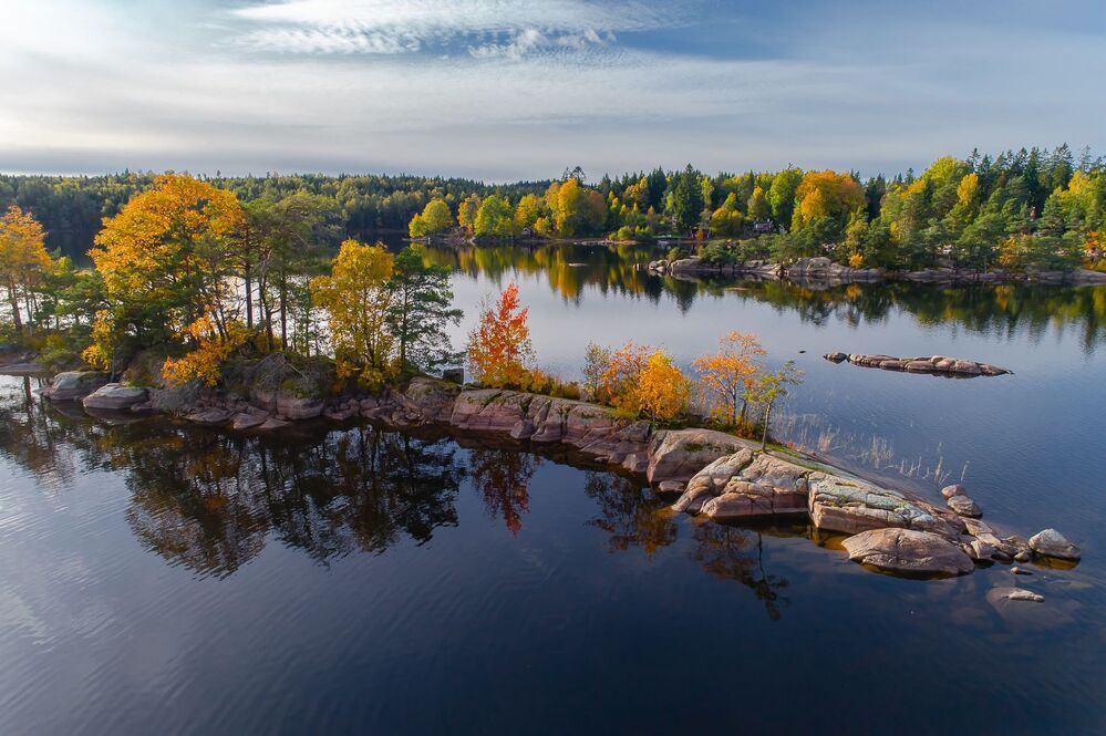 Lerum lakes from above