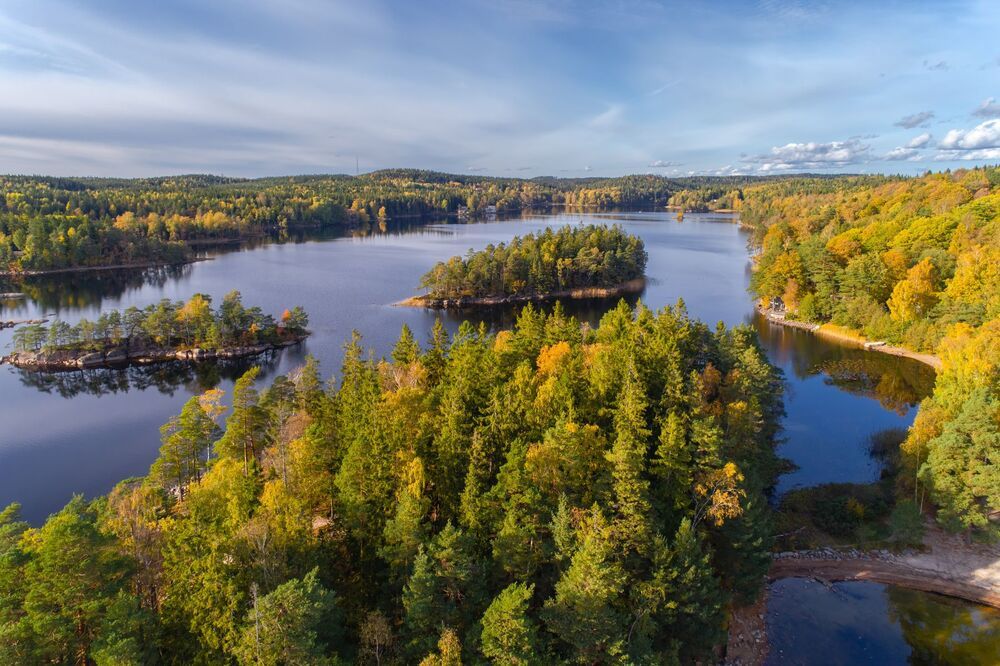Lerum lakes from above