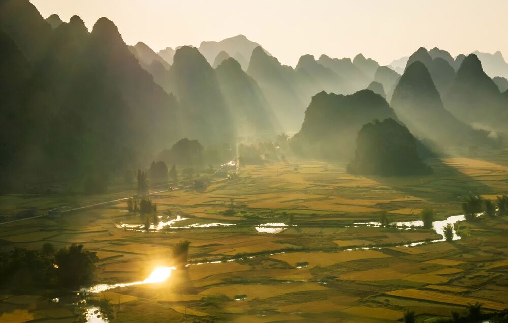 Sunrise in Vietnam